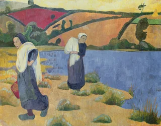 Washerwomen at the Laïta River, near Pouldu, 1892